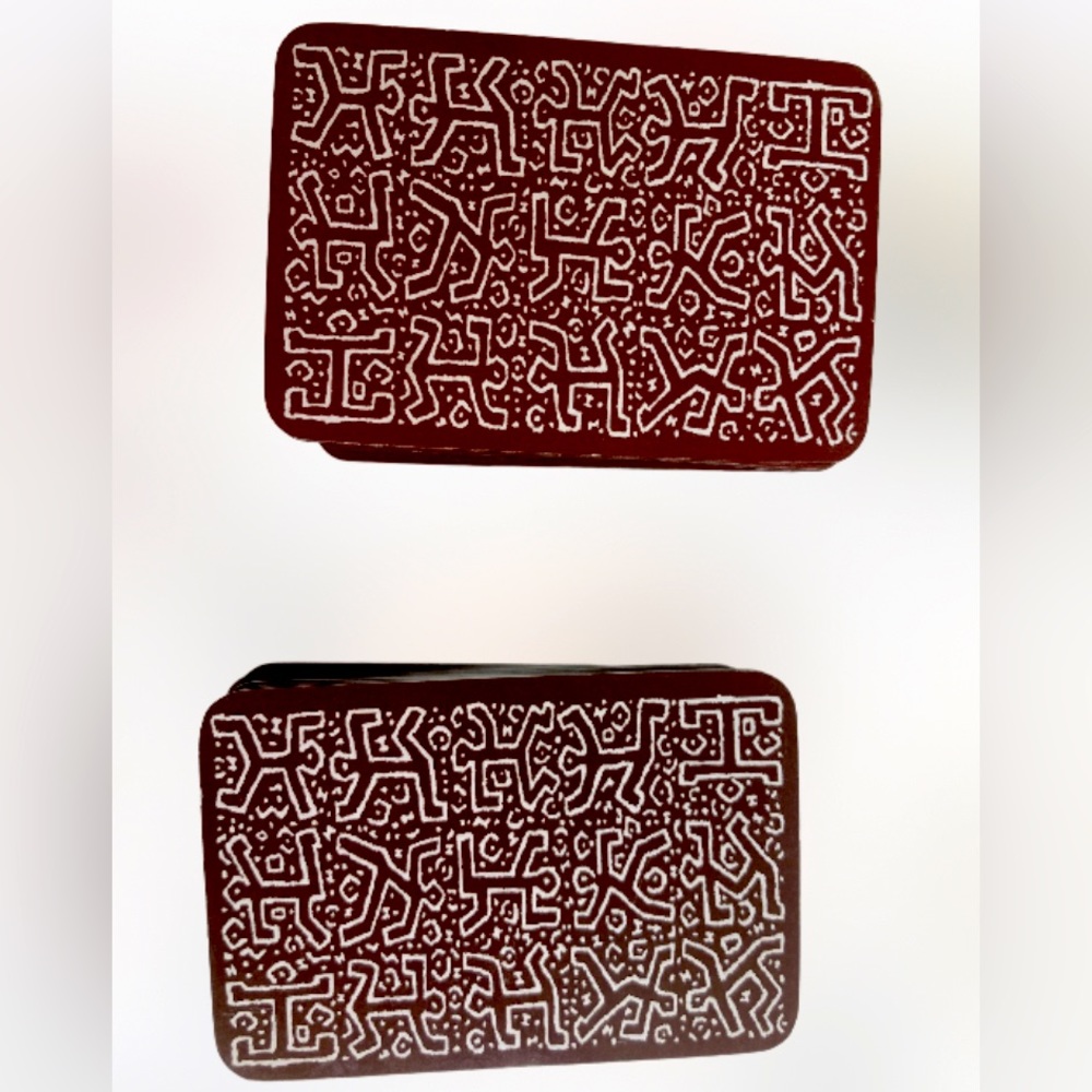 Hermés Mini Playing Cards x Keith Haring Art Collector’s Silver lined travel